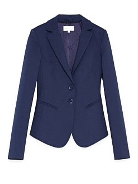 PATRIZIA PEPE Patrizia Pepe jacket / tailored jacket / blazer with silver logo on sleeve DARK BLUE
