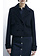 PATRIZIA PEPE Patrizia pepe korte jas wol mix met luxe blauwe knopen donker BLAUW