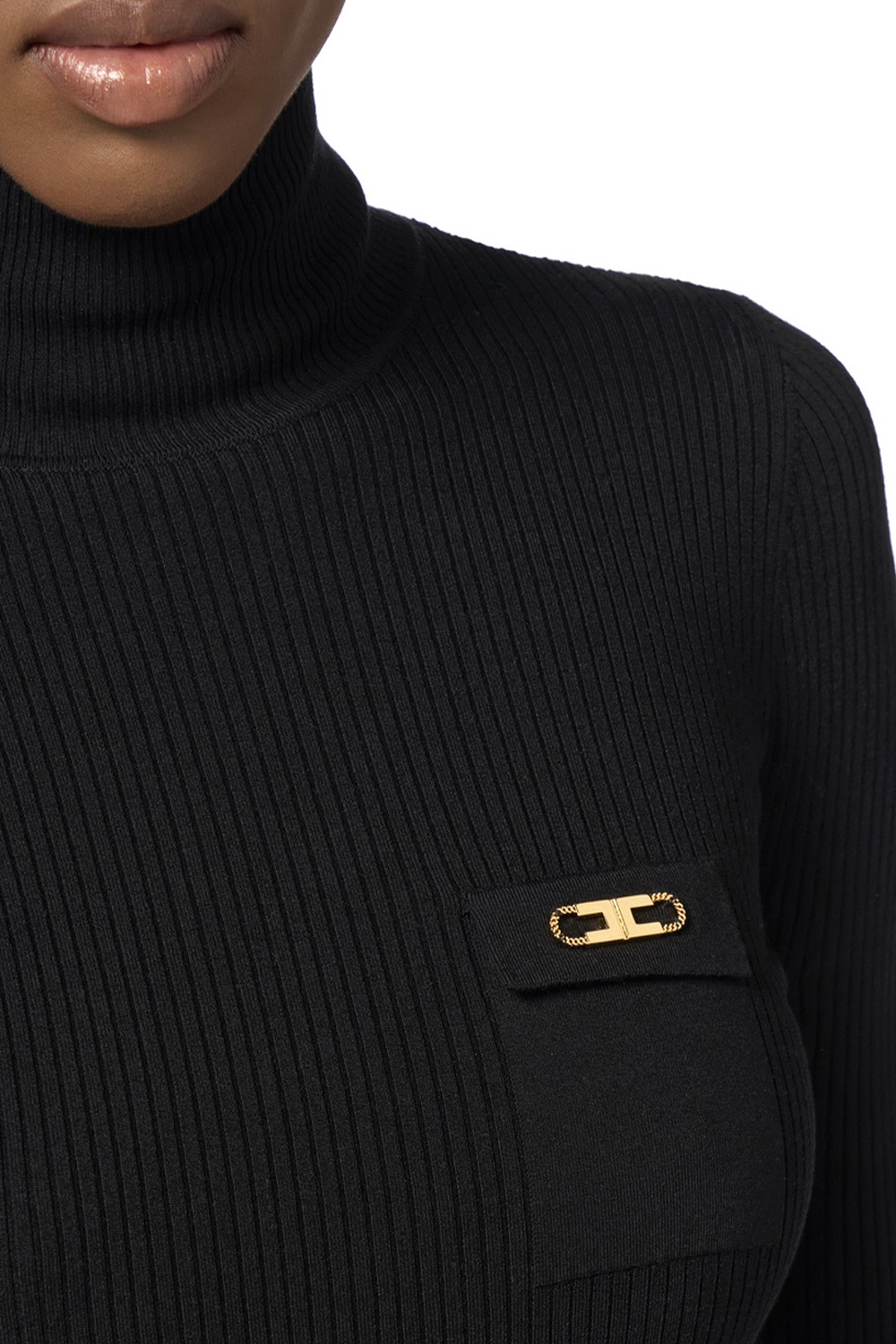 ELISABETTA FRANCHI Elisabetta Franchi coltrui met borstzakje Nero / ZWART