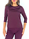 RINASCIMENTO Rinascimento top halflange mouw strech kwaliteit BORDEAUX ROOD