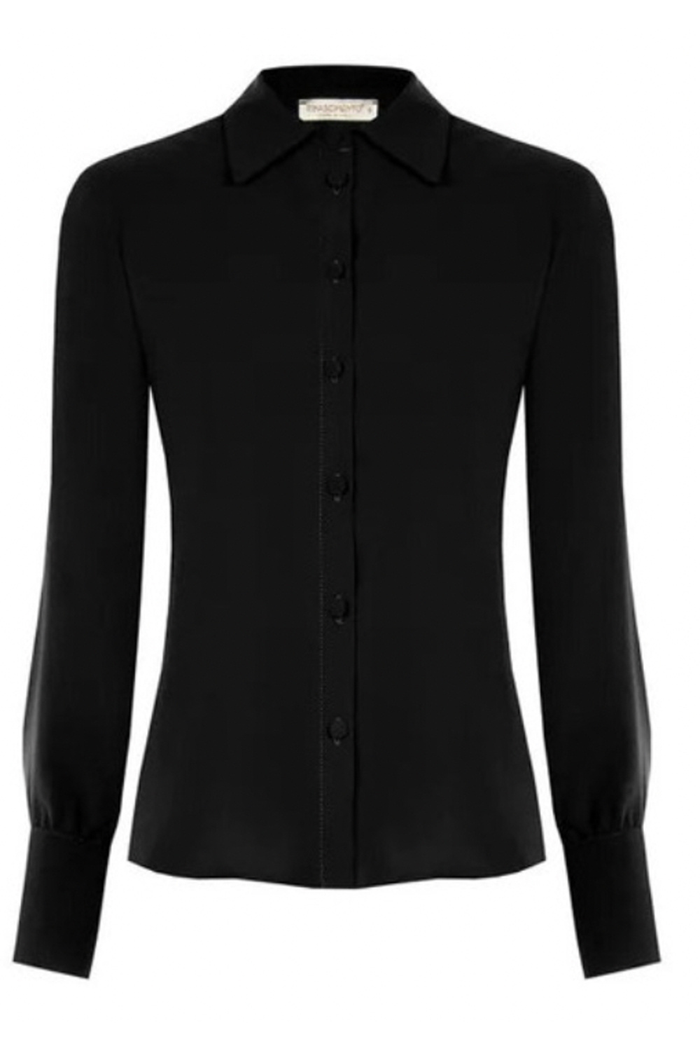 RINASCIMENTO Rinascimento getailleerde blouse met knopen Zwart