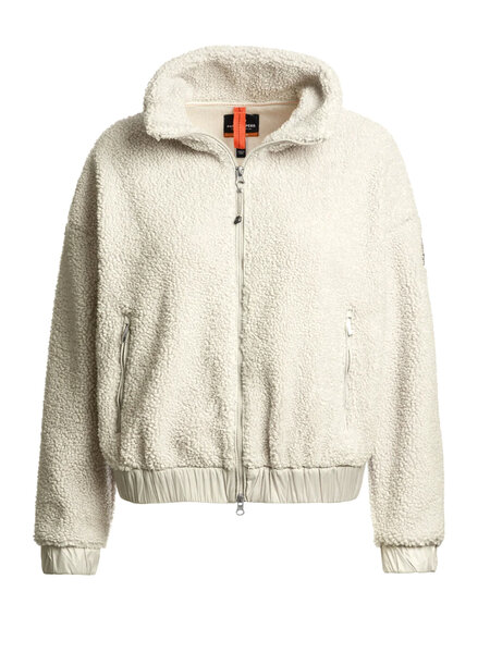 PARAJUMPERS Parajumpers Sori sweater / vest met rits en zakken  Moonbeam/ cream WIT