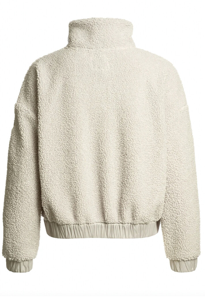 PARAJUMPERS Parajumpers Sori sweater/cardigan with zip and pockets  Moonbeam/cream WHITE