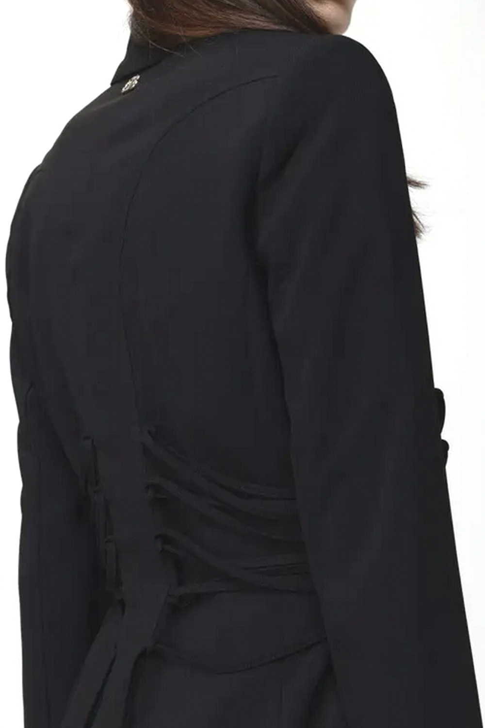 TWINSET Twinset blazer / jacket with lace detail at the waist Nero / BLACK