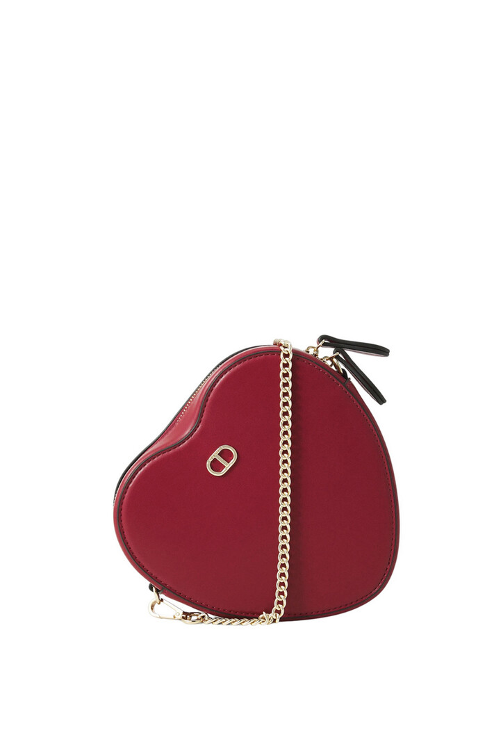 TWINSET Twinset mini crossbody tas hart gevormd ROOD