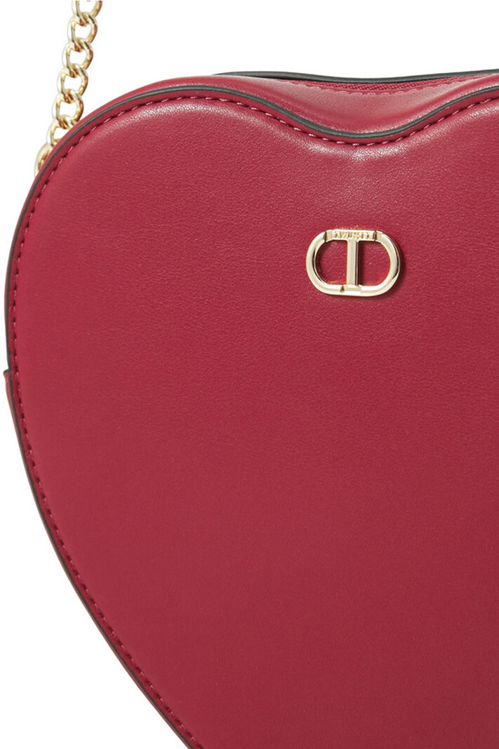 TWINSET Twinset mini crossbody tas hart gevormd ROOD