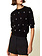 TWINSET Twinset top / truitje van angora met strass steentjes ZWART