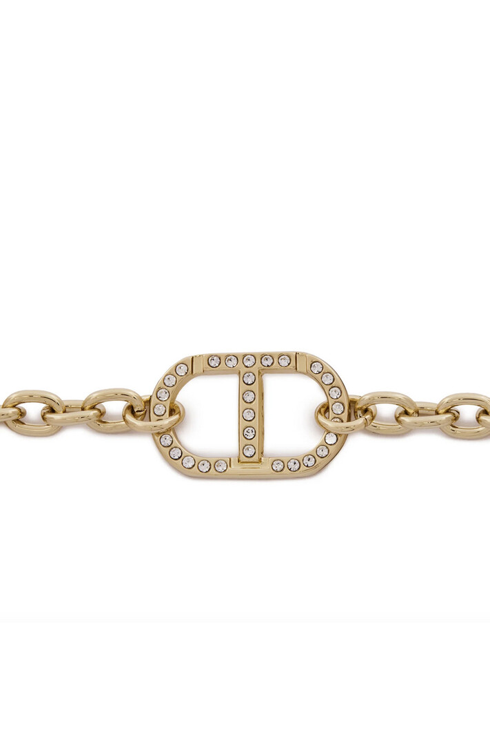 TWINSET Twinset necklace bracelet with Oval T and stones GOLD