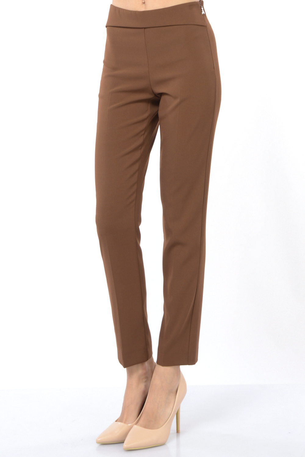 PATRIZIA PEPE Patrizia Pepe trousers / straight leg trousers BROWN