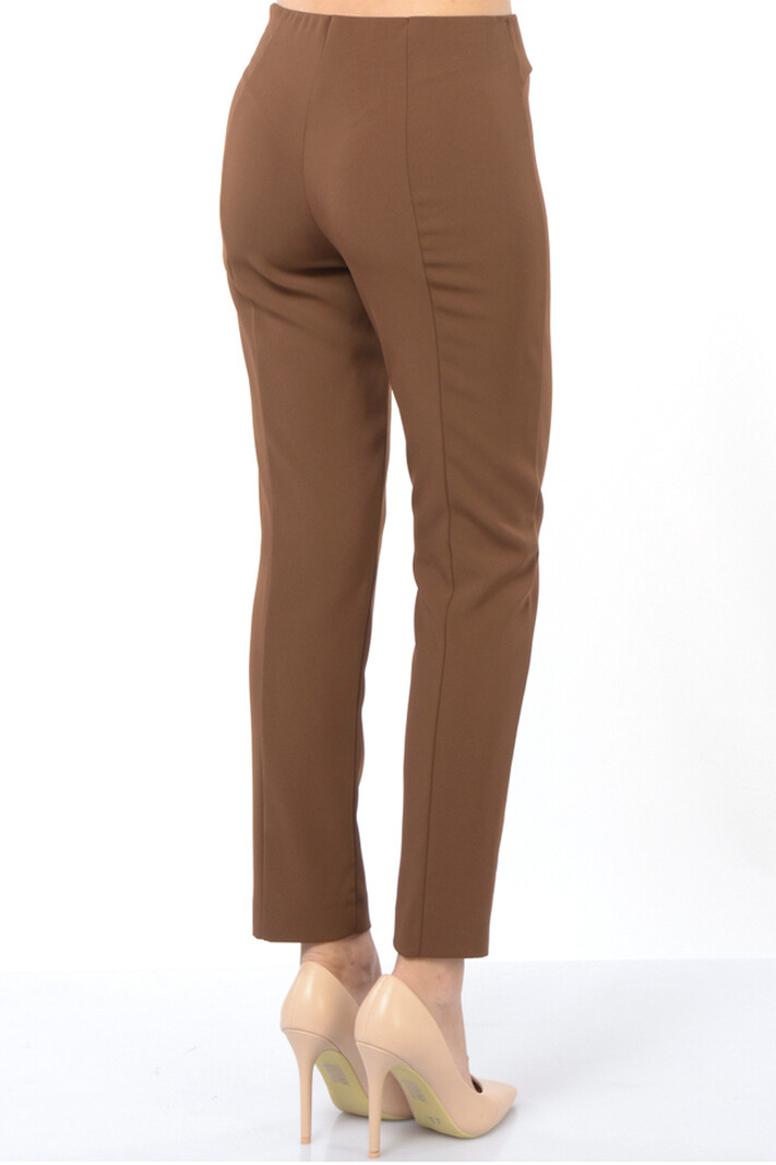 PATRIZIA PEPE Patrizia pepe pantalon / broek rechte broekspijp BRUIN