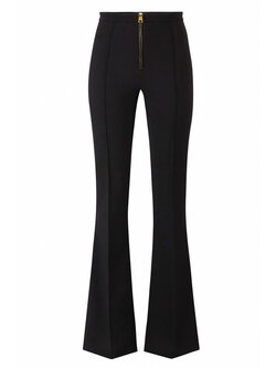 ELISABETTA FRANCHI Elisabetta Franchi flared trousers with zip at the front nero / BLACK