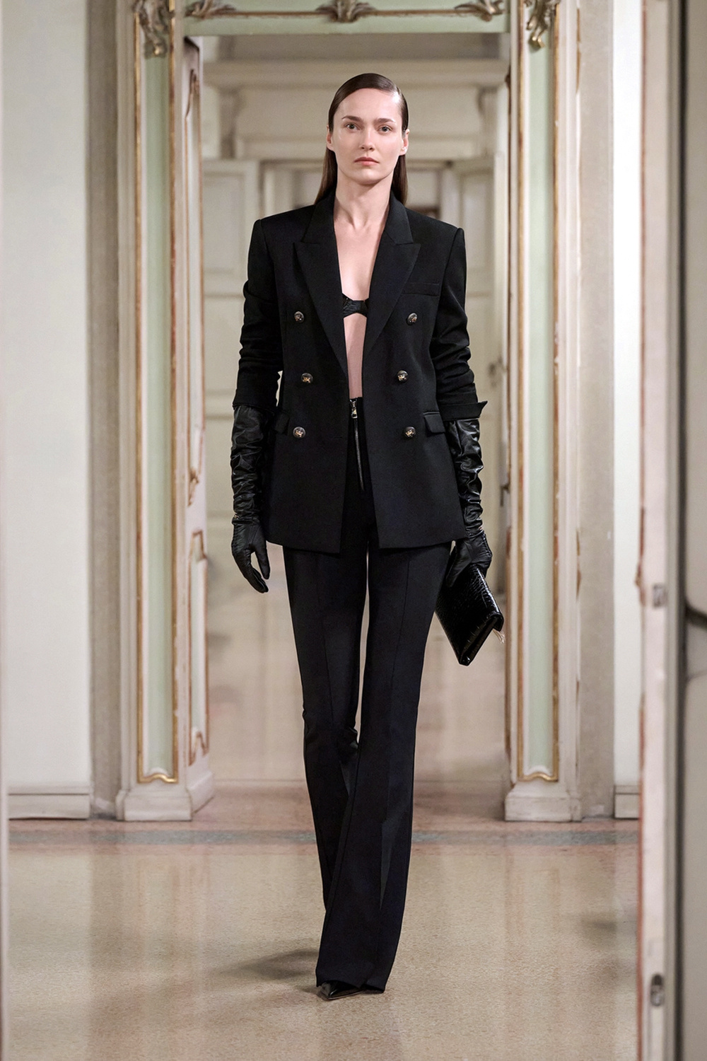 ELISABETTA FRANCHI Elisabetta Franchi flared trousers with zip at the front nero / BLACK