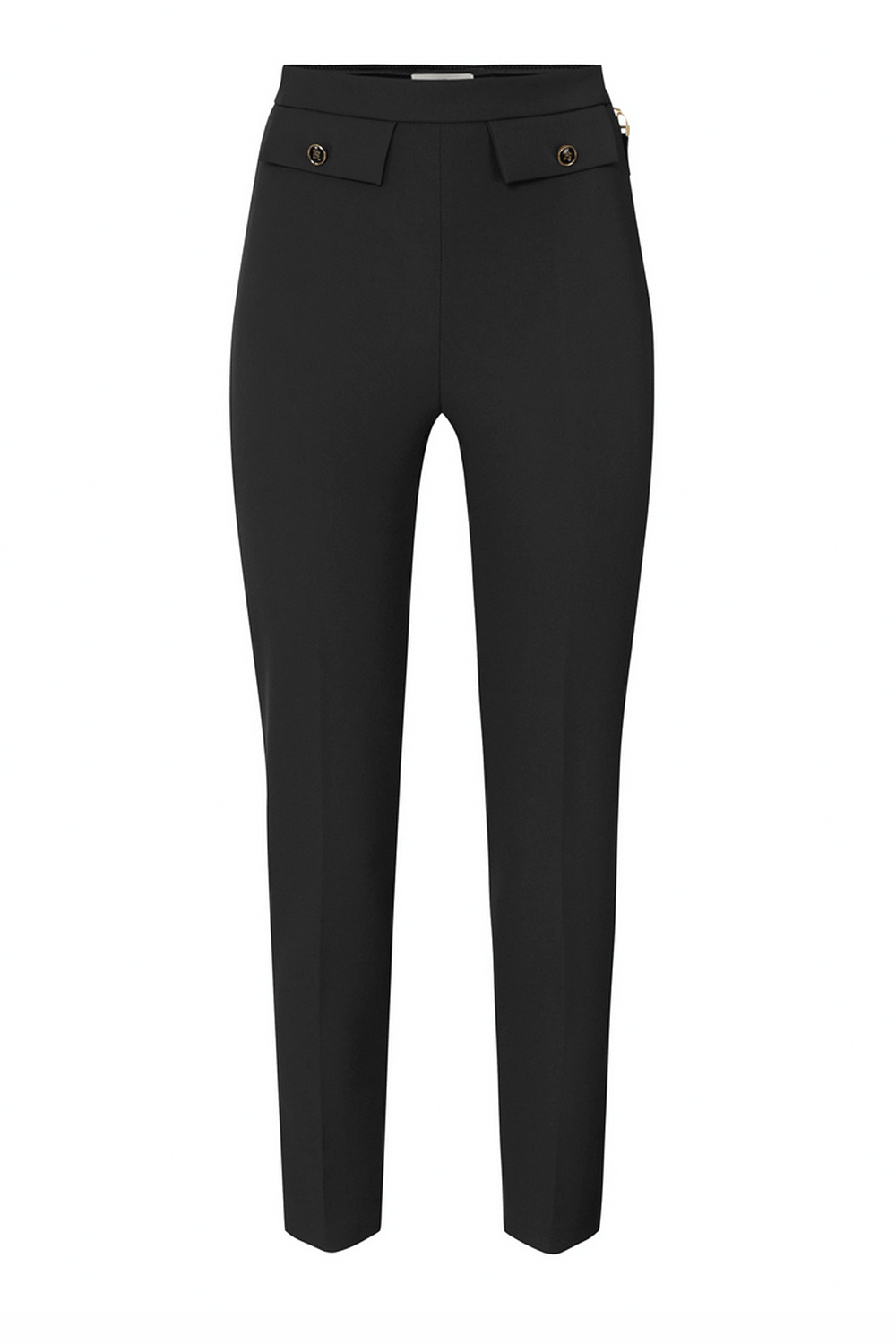 ELISABETTA FRANCHI Elisabetta Franchi trousers with straight/slightly tapered leg in black