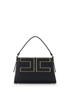 ELISABETTA FRANCHI Elisabetta Franchi small handbag / bag with logo in gold nero / BLACK