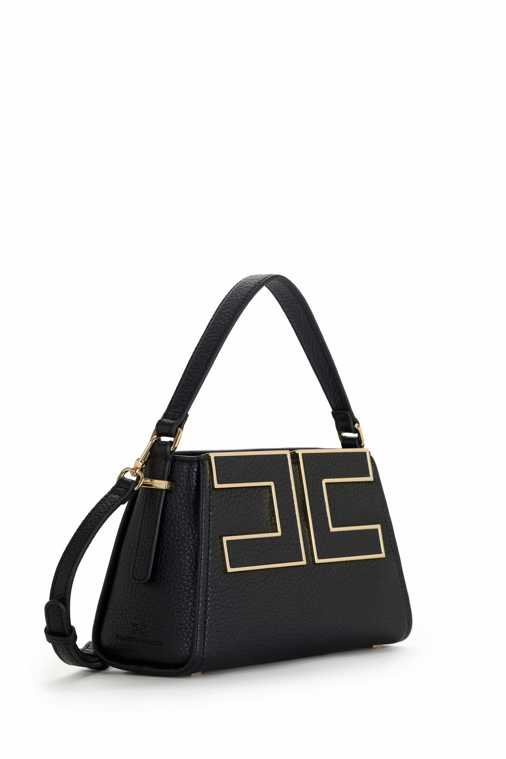 ELISABETTA FRANCHI Elisabetta Franchi small handbag / bag with logo in gold nero / BLACK