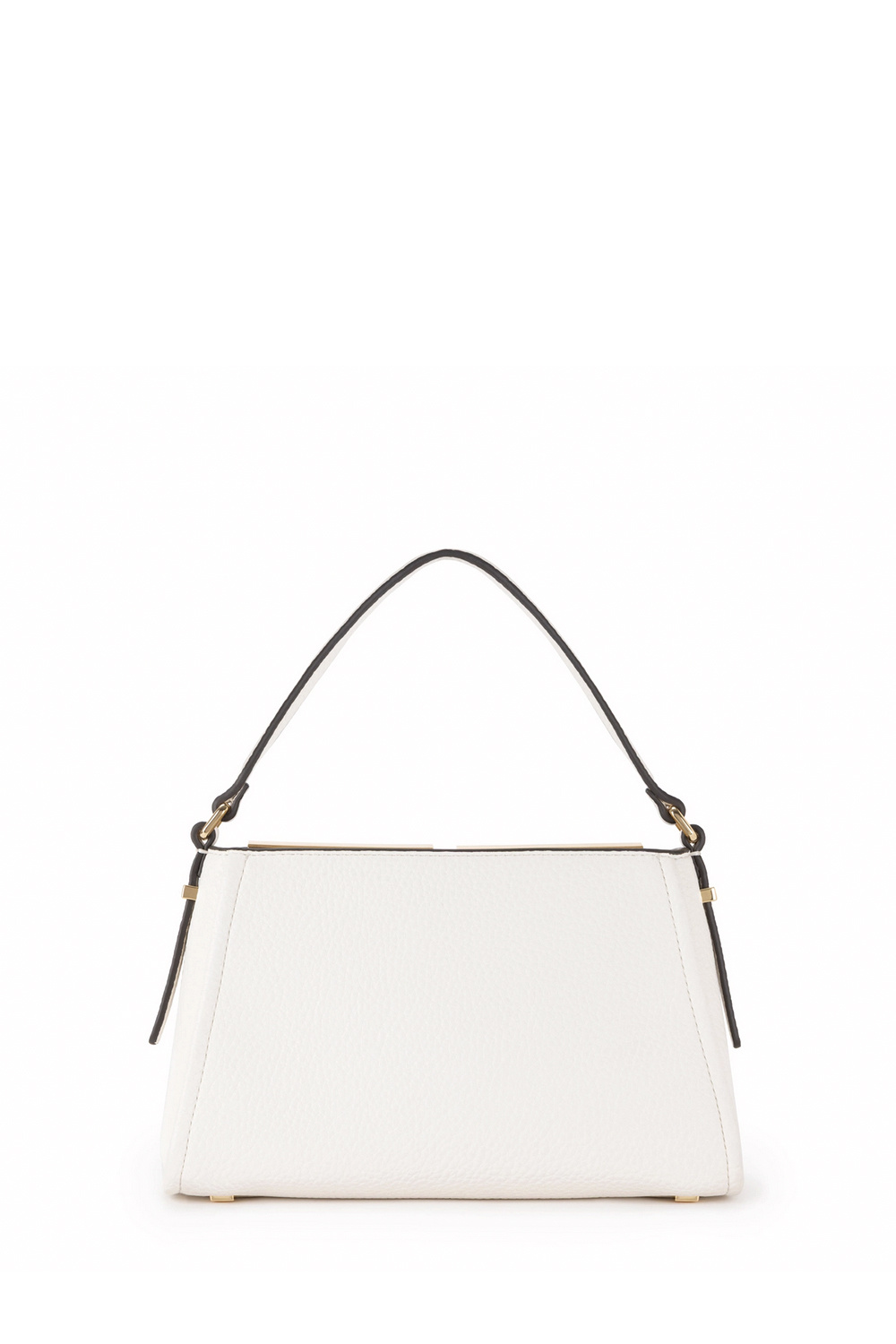 ELISABETTA FRANCHI Elisabetta Franchi small handbag / bag with logo in gold cream WHITE