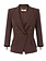 ELISABETTA FRANCHI Elisabetta Franchi double-breasted jacket with gold buttons coffee Brown