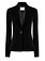 RINASCIMENTO Rinascimento blazer jacket / suit jacket with a button at the waist BLACK