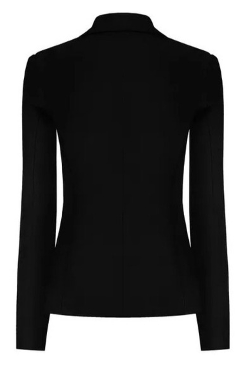 RINASCIMENTO Rinascimento blazer jacket / suit jacket with a button at the waist BLACK