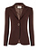 RINASCIMENTO Rinascimento blazer jas met dubbele rij knopen chocoladebruin / BRUIN