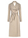 RINASCIMENTO Rinascimento long coat with double row of buttons BEIGE