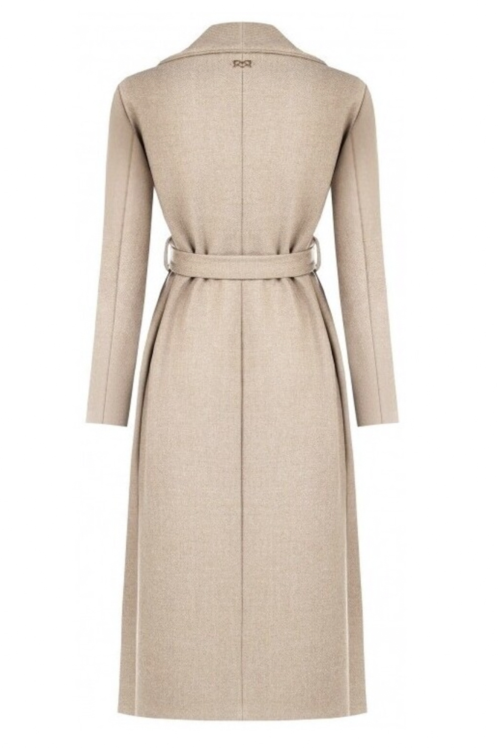 RINASCIMENTO Rinascimento long coat with double row of buttons BEIGE