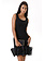 RINASCIMENTO Rinascimento cocktail/party dress with ruffles at the bottom BLACK