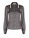 RINASCIMENTO Rinascimento satin-look blouse with chain print in beige / BLACK