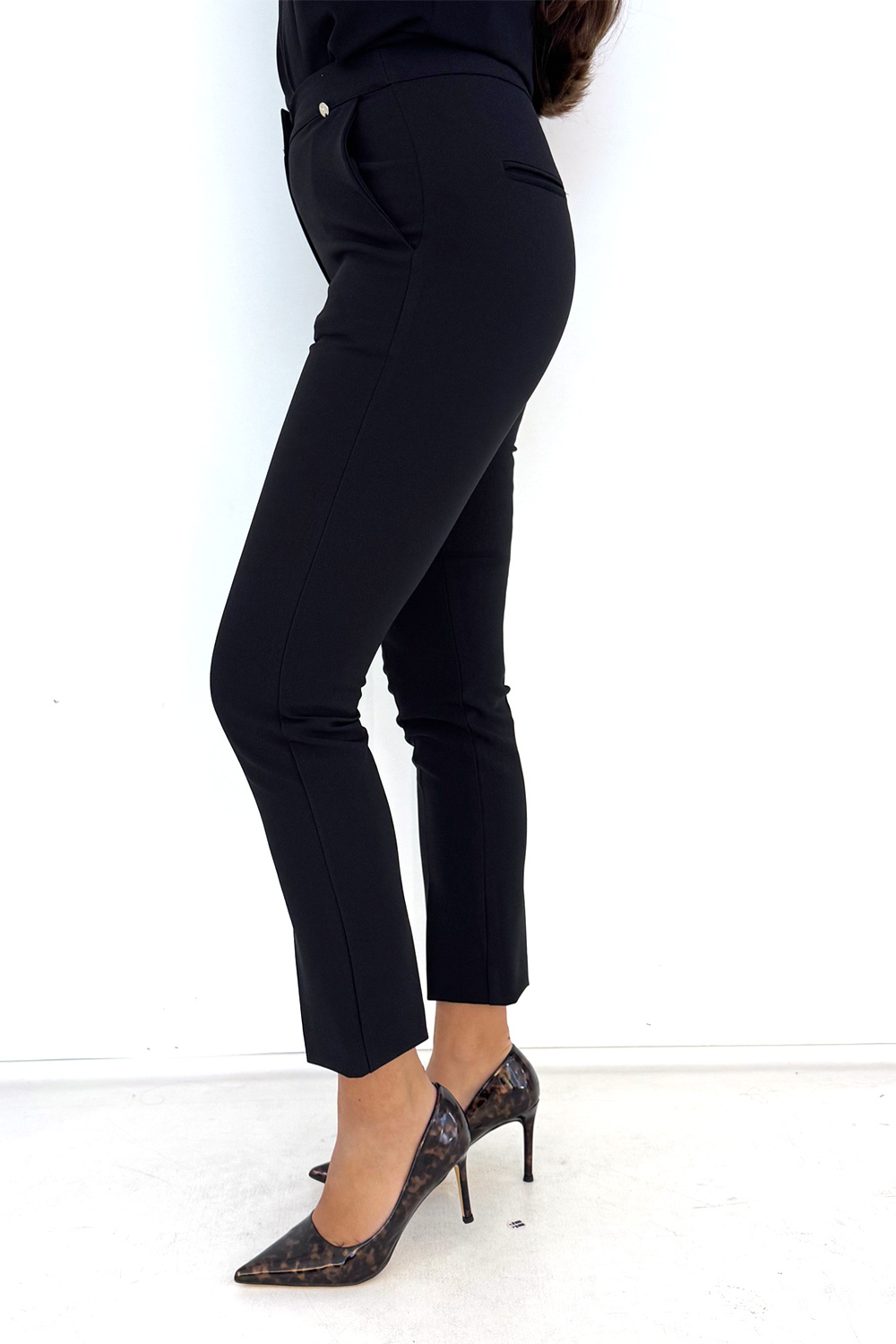 RINASCIMENTO Rinascimento slim-fit trousers BLACK