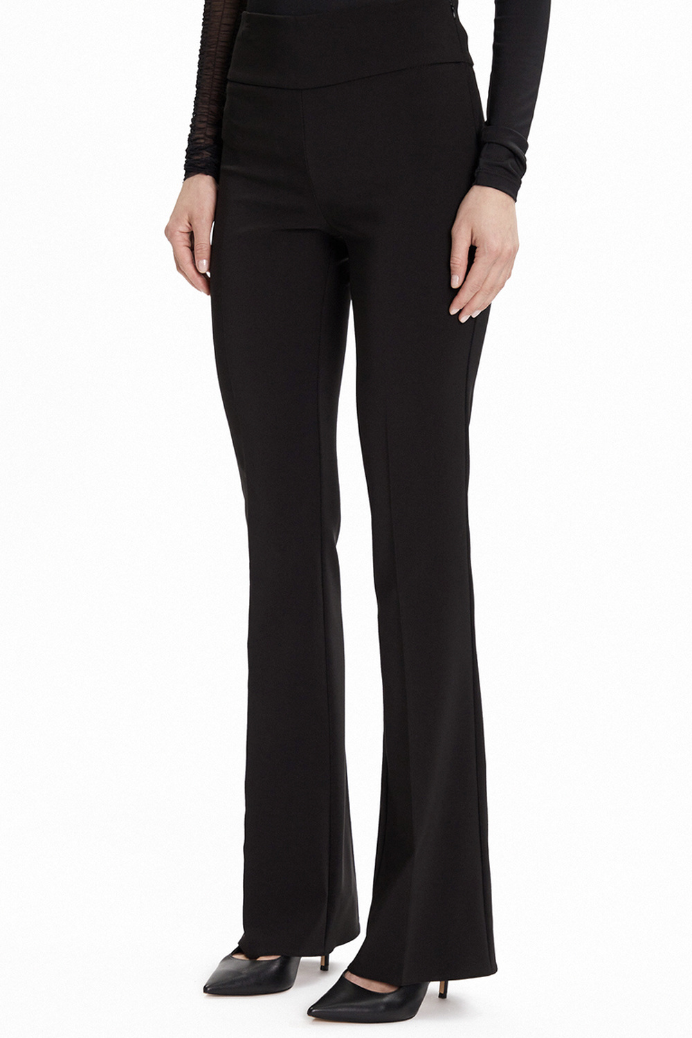 RINASCIMENTO Rinascimento flared trousers BLACK