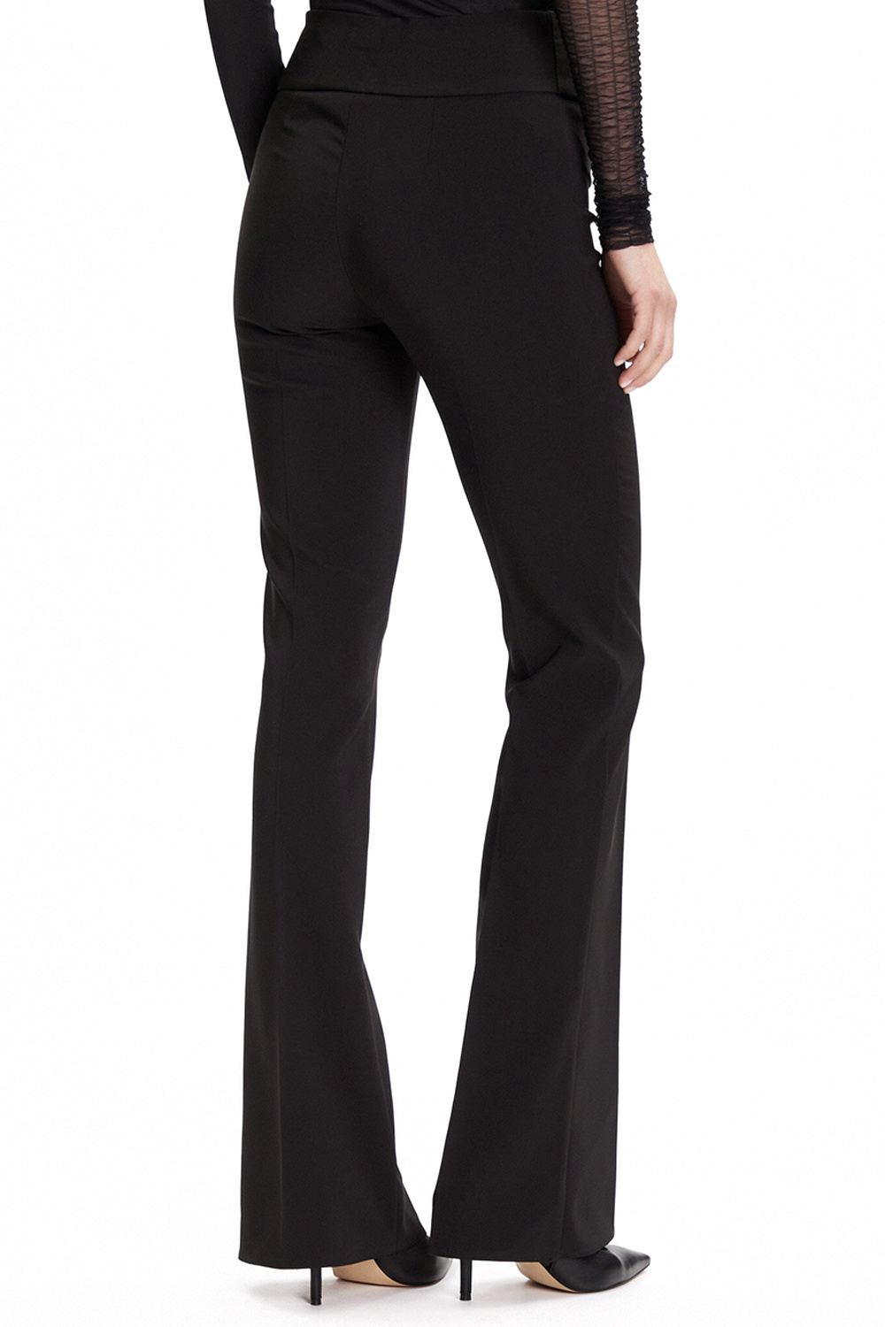 RINASCIMENTO Rinascimento flared trousers BLACK