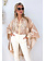 RINASCIMENTO Rinascimento transparent blouse with floral print asymmetrical cream White / Cream