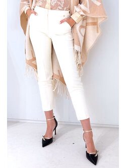 RINASCIMENTO Rinascimento trousers / trousers with narrow legs, cream white / CREAM