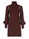 LUISA SPAGNOLI Luisa Spagnoli Moduno dress with puff sleeves and buttons, deep RED