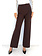 RINASCIMENTO Rinascimento flared pantalon met elastiek band in taille chocoladebruin / BRUIN