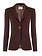 RINASCIMENTO Rinascimento blazer jas met een knoop in taille chocoladebruin / BRUIN