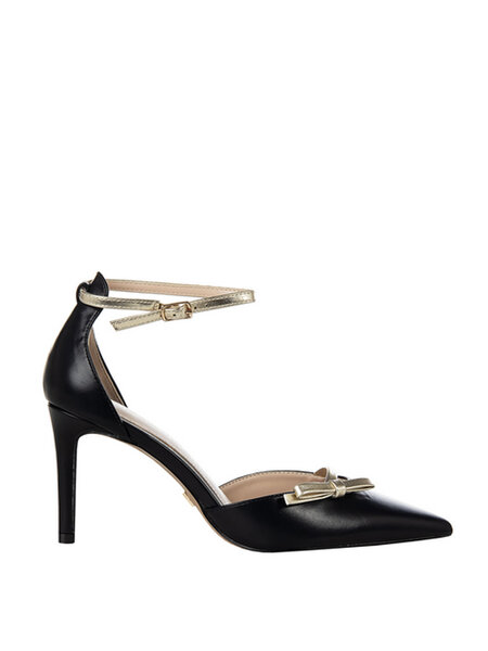 RINASCIMENTO Rinascimento pump with gold bow details BLACK