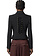 ELISABETTA FRANCHI Elisabetta Franchi blazer jas met kraag in stretch stof en dubbele rij knopen Nero / ZWART