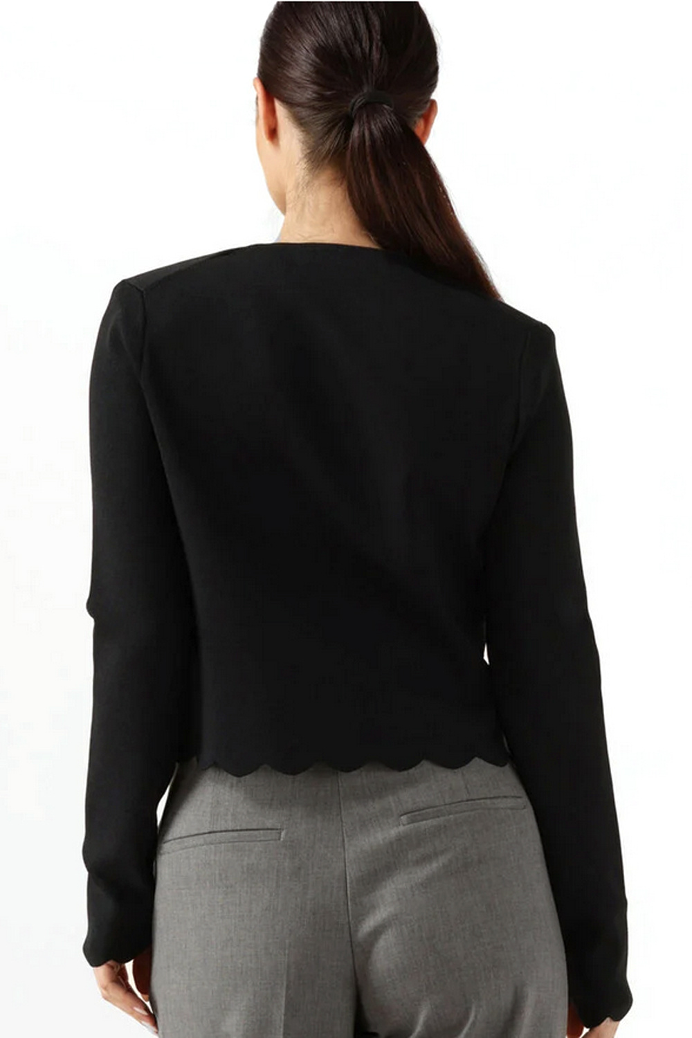 TWINSET Twinset jumper/cardigan with luxurious gold buttons BLACK