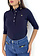 PEUTEREY Peuterey Polo with collar and logo on chest DARK BLUE