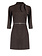 RINASCIMENTO Rinascimento Dress with belt in gold details BROWN