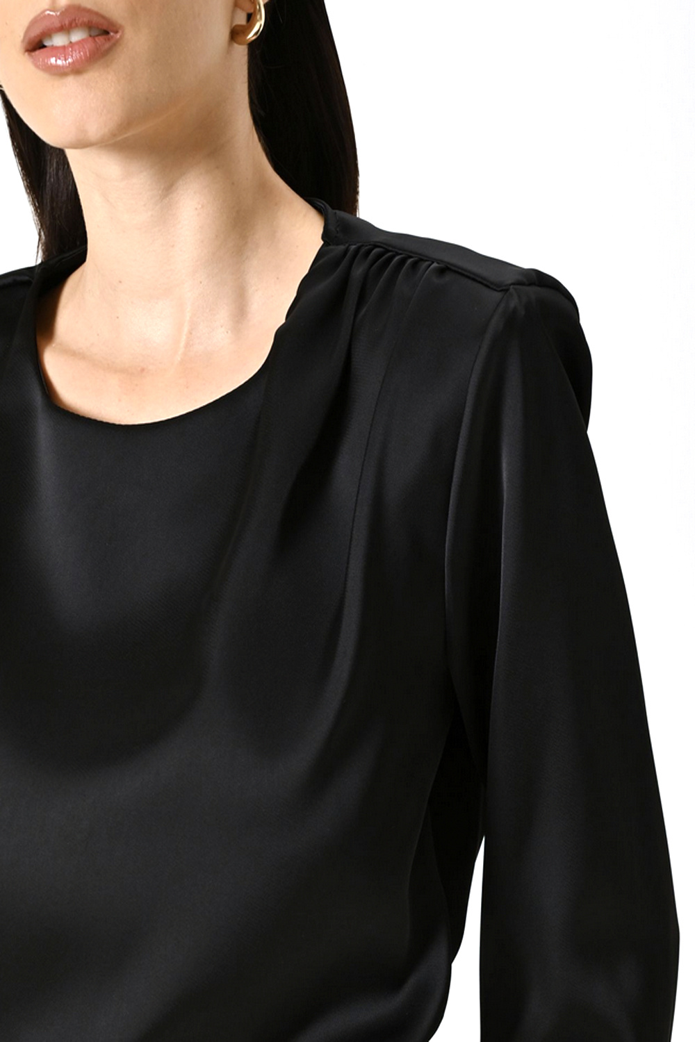RINASCIMENTO Rinascimento Blouse met satijn look ZWART