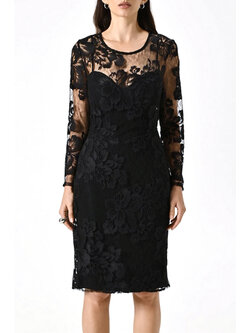 RINASCIMENTO Rinascimento dress in lace and corset detail BLACK