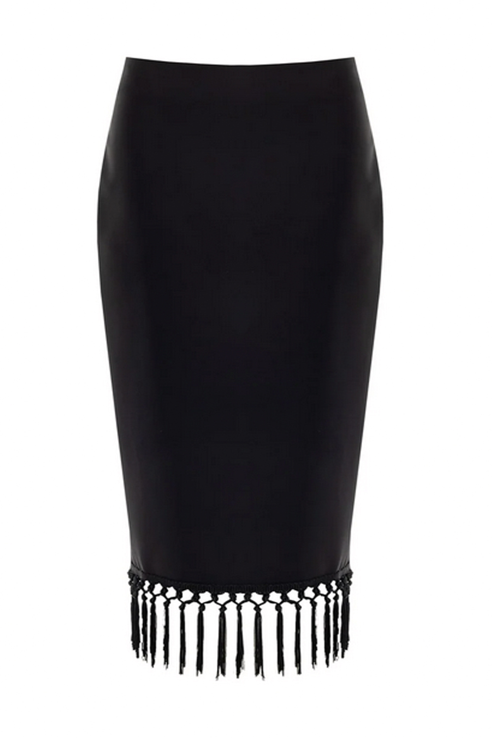RINASCIMENTO Rinascimento koker Rok met sierlijke franjes ZWART