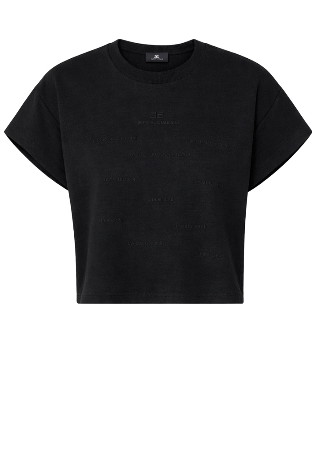 ELISABETTA FRANCHI Elisabetta Franchi T-shirt with lettering BLACK