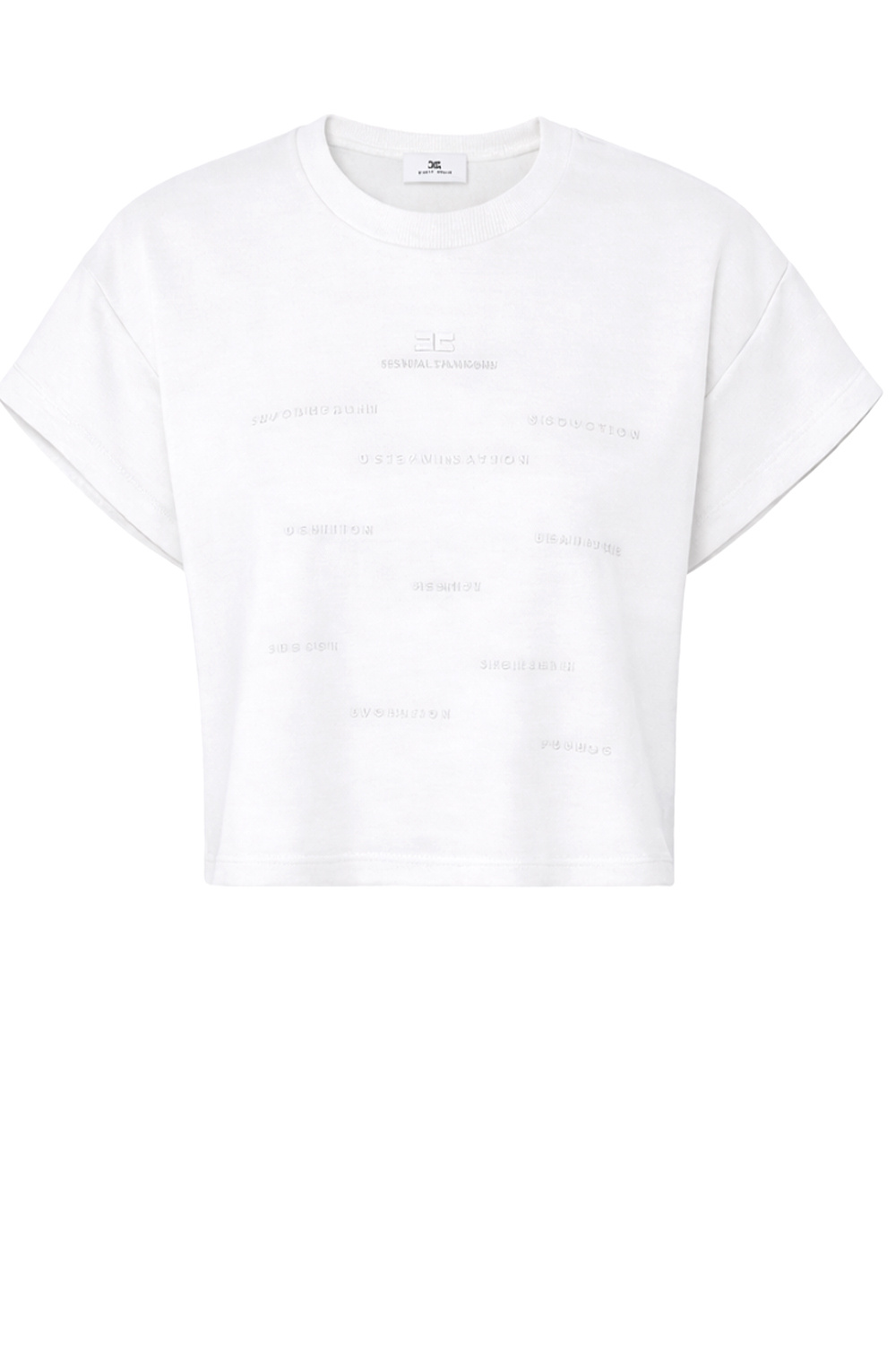 ELISABETTA FRANCHI Elisabetta Franchi T-shirt with lettering WHITE