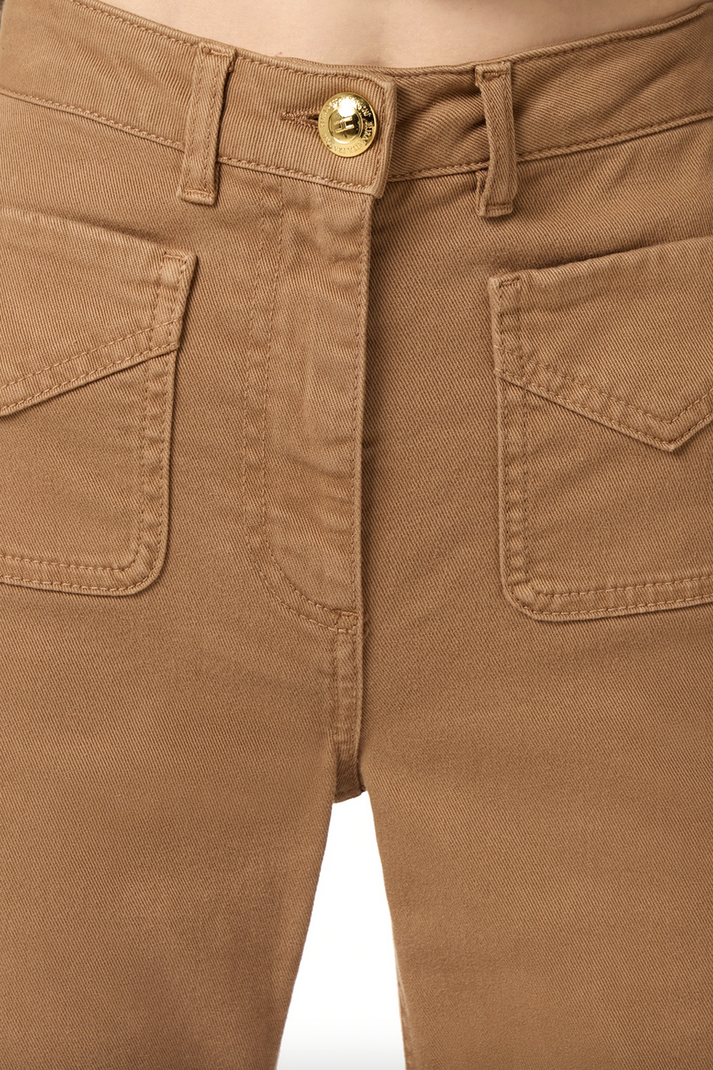 ELISABETTA FRANCHI Elisabetta Franchi flared jeans with pockets Daino / soft BROWN