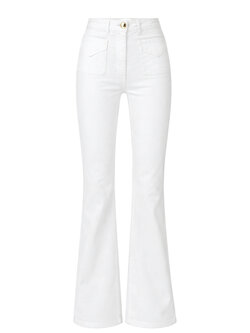 ELISABETTA FRANCHI Elisabetta Franchi flared jeans with pockets WHITE