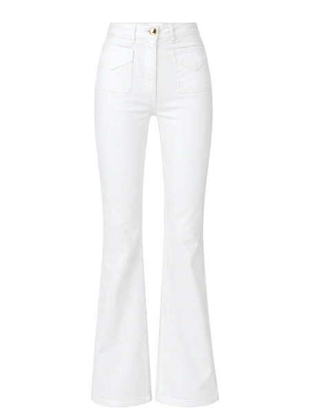 ELISABETTA FRANCHI Elisabetta Franchi flared jeans with pockets WHITE
