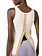 ELISABETTA FRANCHI Elisabetta Franchi tank top with white back trim, buttons and logo TAUPE / NUDE